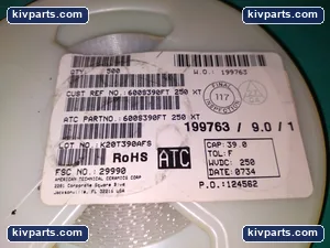 ATC 600S390FT250XT RF High-Q Ceramic Capacitor – actual item, photo 2 of 3