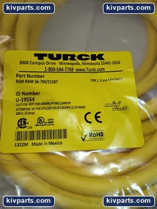 Turck 36-7M/S1587 RSM RKM Double Ended Cable – actual item, photo 3 of 5