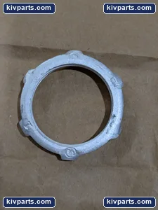 Galvanized Steel Threaded Conduit Locknut Ring Electrical Fitting Part LOT OF 17 – actual item, photo 4 of 5