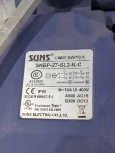 Suns SNBP-27-SL2-N-C Limit Switch