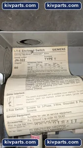 Siemens JN-322 1 Enclosed Disconnect Switch – actual item, photo 4 of 5