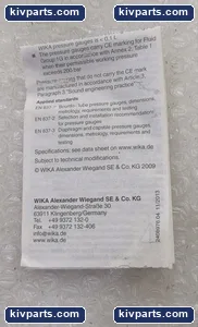 WIKA 233.50.100 Pressure Gauge – actual item, photo 5 of 5