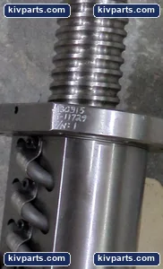 Ball Screw Assembly Flanged Nut 4 External Return Tubes Threaded Journal End – actual item, photo 4 of 4