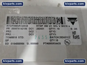 Vishay RTOP200VR100KB Thick Film Power Resistor – actual item, photo 3 of 5