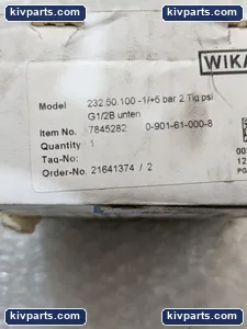 WIKA 232.50.100 7845282 Compound Pressure Gauge – actual item, photo 4 of 5