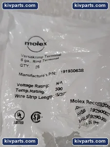 Molex 191930638 VersaKrimp Ring Terminal – actual item, photo 5 of 6