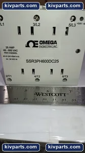 Omega SSR3PH600DC25 Engineering INC Broken Cover – actual item, photo 2 of 10
