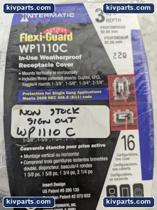 Intermatic WP1110C Weatherproof Receptacle Cover – actual item, photo 6 of 7