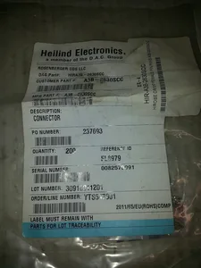 Hirose A3B-2630SCC Contact Gold 26-30 AWG Connector