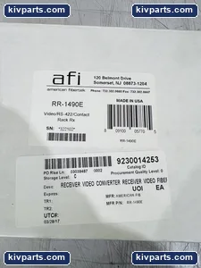 American Fibertek American Fibertek RR-1490E Rack Card Receiver Video Contact – actual item, photo 5 of 5