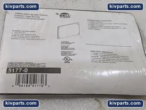 Bell Outdoor 5177-0 Hubbell Blank Weatherproof Cover – actual item, photo 2 of 4