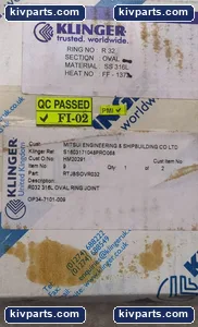 KLI FF-137 Oval Ring Type Joint RTJ Gasket – actual item, photo 4 of 4