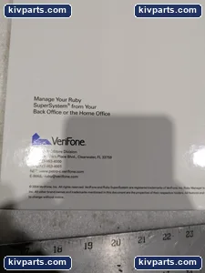 Verifone 55947 Ruby Manager Manual – actual item, photo 7 of 8