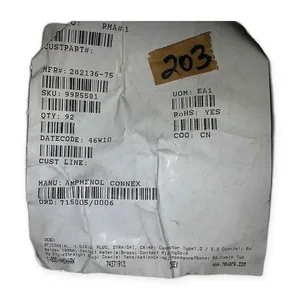 Amphenol 282136-75 Connex RF Coaxial Connector Plug