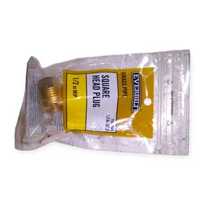 Everbilt LFA-823 Brass Pipe Square Head Plug