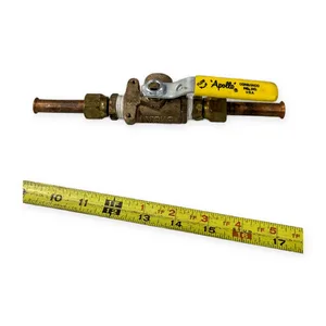 Apollo Brass Ball Valve Yellow Handle
