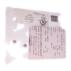 Cutler-Hammer HTL65263E MCC Bucket HMCP Motor Starter