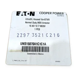 Eaton UNS15070A1C1C1A UltraSIL VariSTAR MOV Arrester