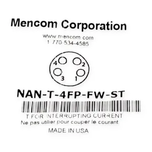 Mencom NAN-T-4FP-FW-ST Female Straight Connector Plug