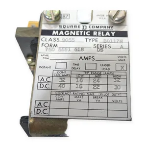 Square D 9055 B0117R Magnetic Relay