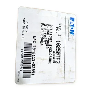 Eaton 10250TF3 Enclouser Flush Cover 3 Element