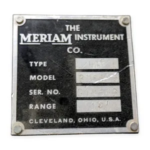 Meriam 30FB25 Range Glass Tube Gauge