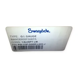 Swagelok PGI-115P-OG600-LAOX-J Pressure Gauge