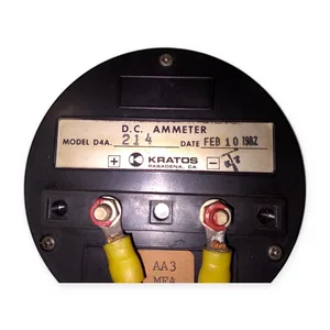 Kratos D4A Amperes Analog Panel Meter Gauge