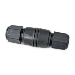 Cable Gland Connector Inline Cord Grip Strain Relief Black Plastic Electrical