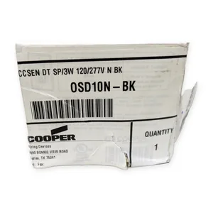 Cooper OSD10N-BK Wall Switch Occupancy Sensor