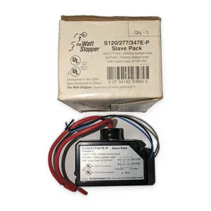 The Watt Stopper S120/277/347E-P Slave Pack Auxiliary Relay 120–347VAC 20A