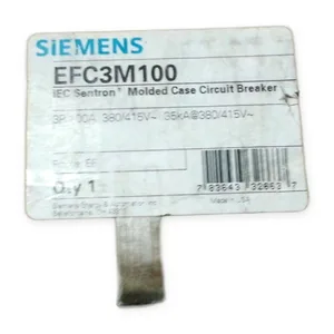 Siemens EFC3M100 Molded Case Circuit Breaker
