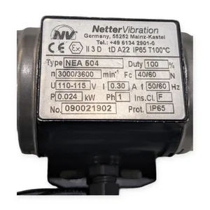 Netter Vibration NEA 504 External Electric Vibrator 115V 3000/3600 RPM IP65