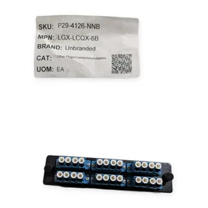 Fibertronics LGX‑LCQX‑6B 24‑Fiber LC/UPC Quad Adapter Plate LGX Fiber Optic Patc