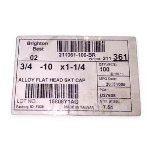 211361 1-1/4 Alloy Flat Head Socket