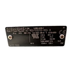 Siemens 1LA9163-4KA90-Z Electric Motor