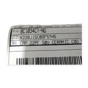 K220J15C0GF5TH5 Ceramic Capacitor