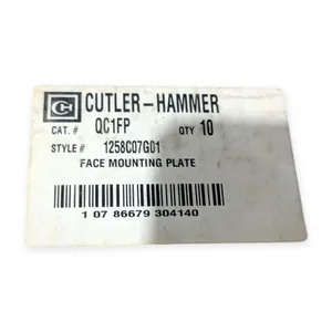 Cutler-Hammer QC1FP Face Mounting Plate QC Breaker