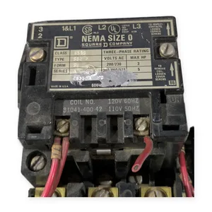 Square D 8536SBO2 Size 0 Magnetic Motor Starter