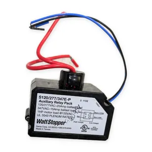 WattStopper S120/277/347E-P Auxiliary Relay Pack 120/277/347 VAC 20A 1HP Plenum – actual item, photo 1 of 5