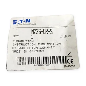 Eaton M22S-DR-S Pushbutton