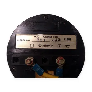 Kratos A4A.113 Amperes Analog Panel Meter Gauge
