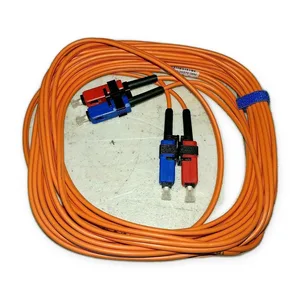 Fiber Optic SC SC Multimode 62.5/125 Duplex Patch Cord 5M PVC Industrial Network