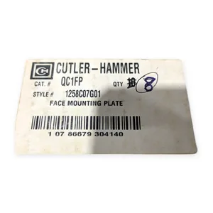 Cutler-Hammer QC1FP Face Mounting Plate QC Breaker