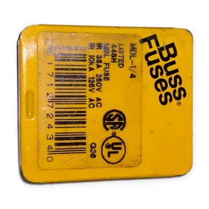 Bussmann MDL-1/4 Time Delay Glass Fuse – actual item, photo 1 of 3