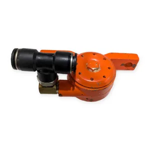 Pneumatic Rotary Actuator Swing Clamp Orange Body Air Push to Connect Fitting