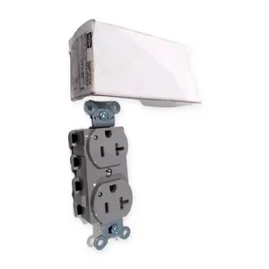 Hubbell SNAP5362GYL Hubble Duplex Recepticle