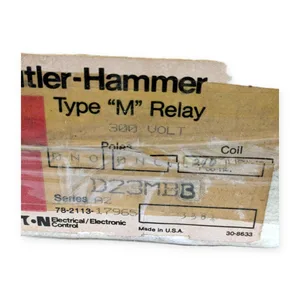 Cutler-Hammer D23MBB Type Machine Tool Relay