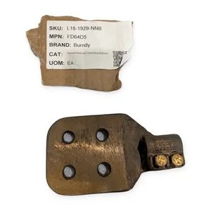 Burndy FD64D5 4 Hole NEMA Pad Set Screw Lug