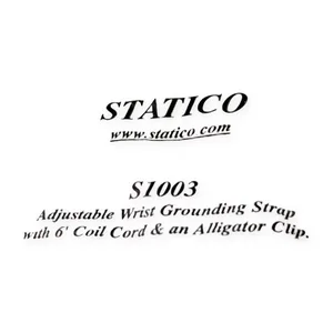 Statico S1003 Grounding Strap 6 Ft Coil Cord